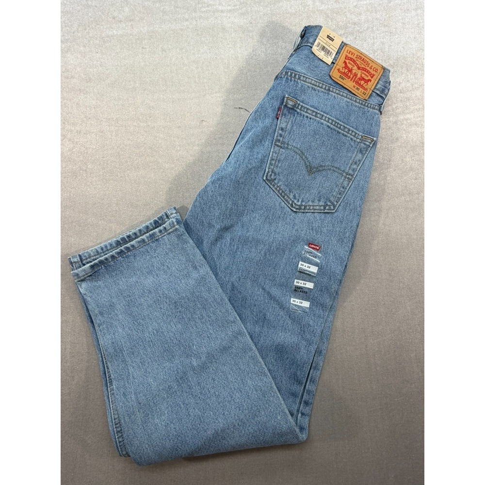NWT Levi Strauss Men 550 Relaxed Fit Jeans Size 30X32 Lightstone Wash